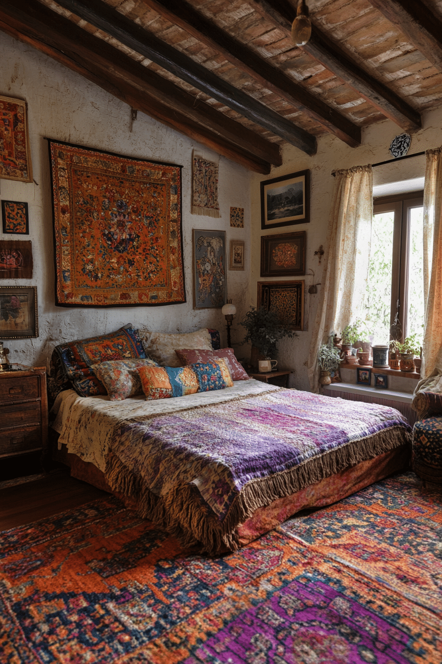 eclectic boho bedroom