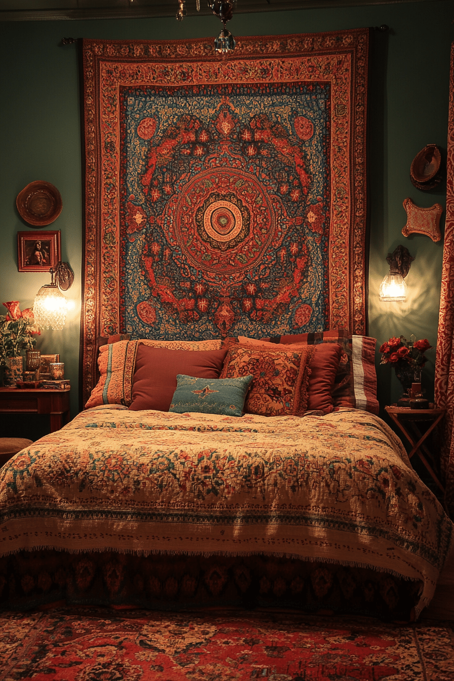 eclectic boho bedroom