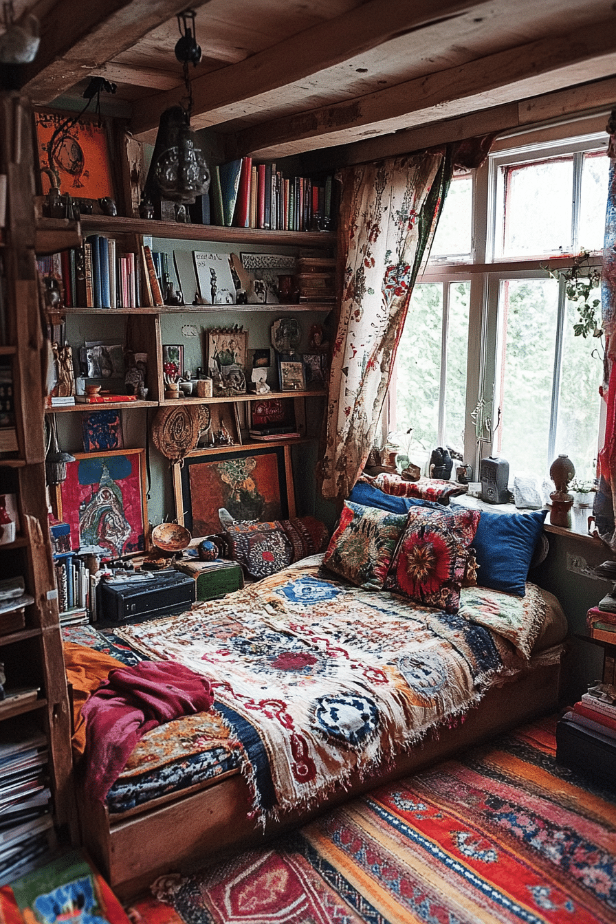eclectic boho bedroom