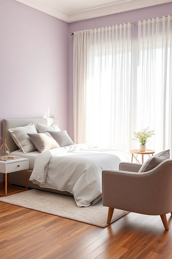 light lilac bedroom