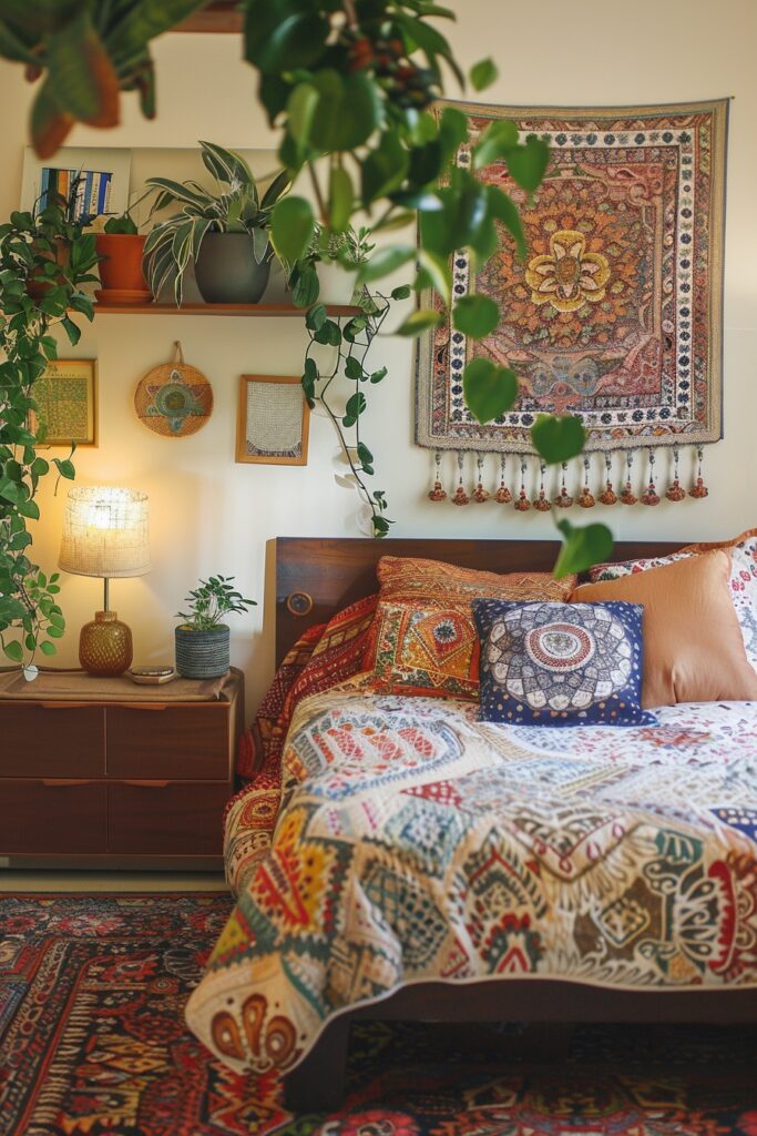 Infusing Bohemian Flair into Tiny Rooms