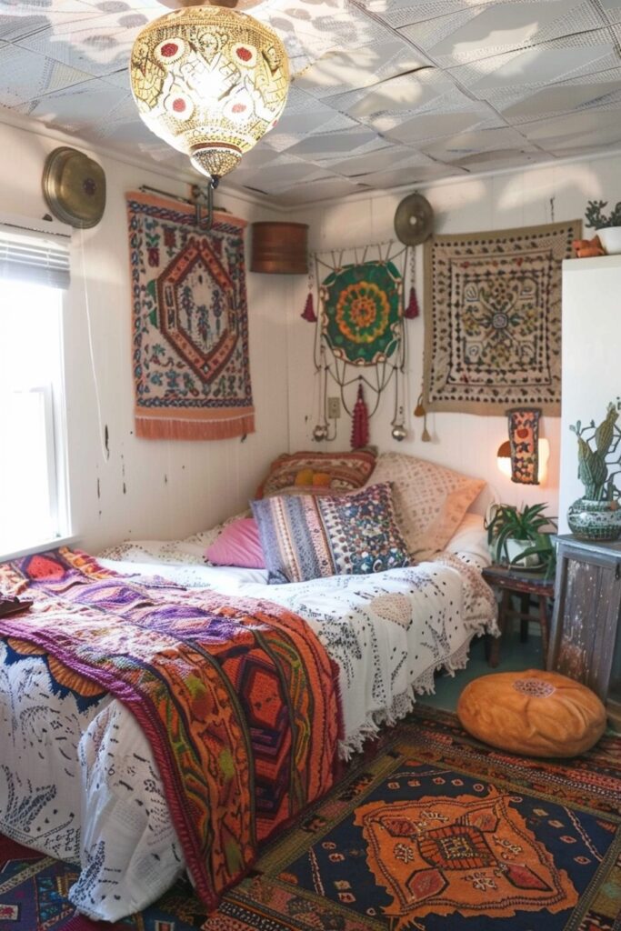 Styling a Bohemian Refuge in Compact Rooms
