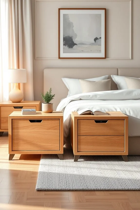 stylish nightstands with charging
