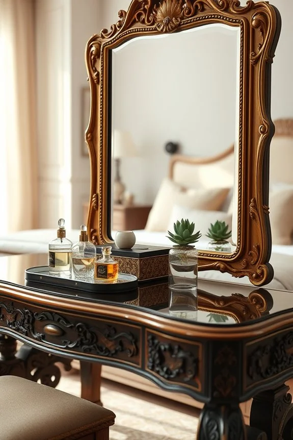 elegant vanity tables with mirrors