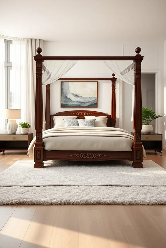 dramatic canopy bedroom transformation