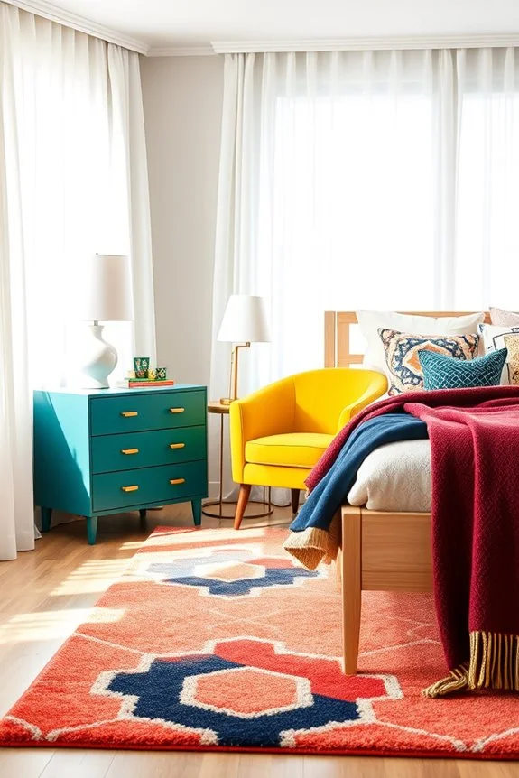 colorful furniture for bedrooms