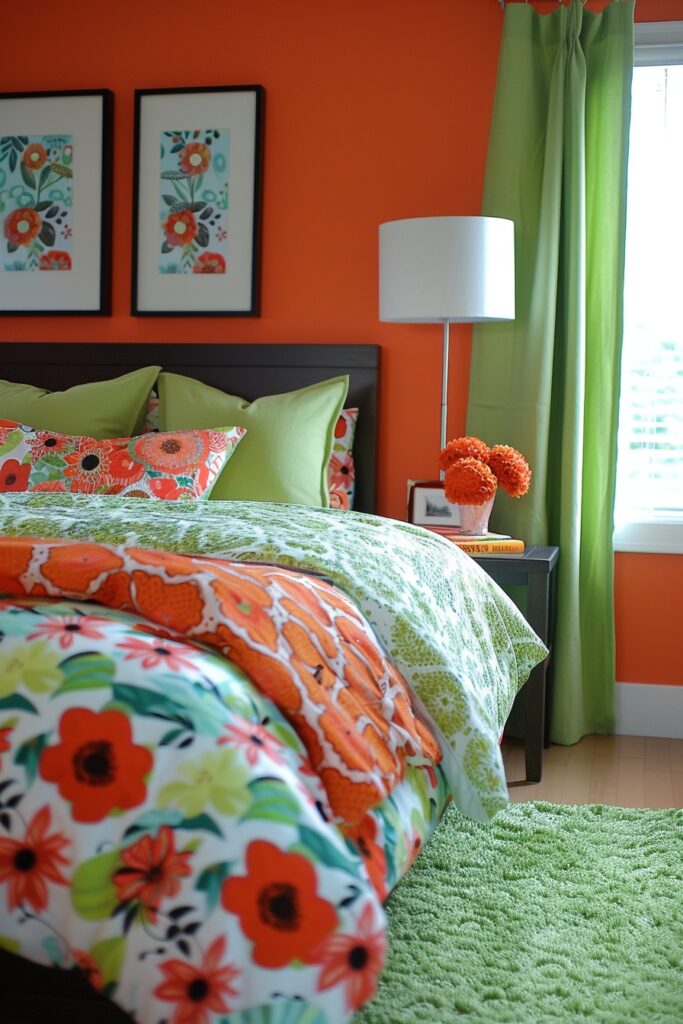 Vibrant and Fun Guest Room