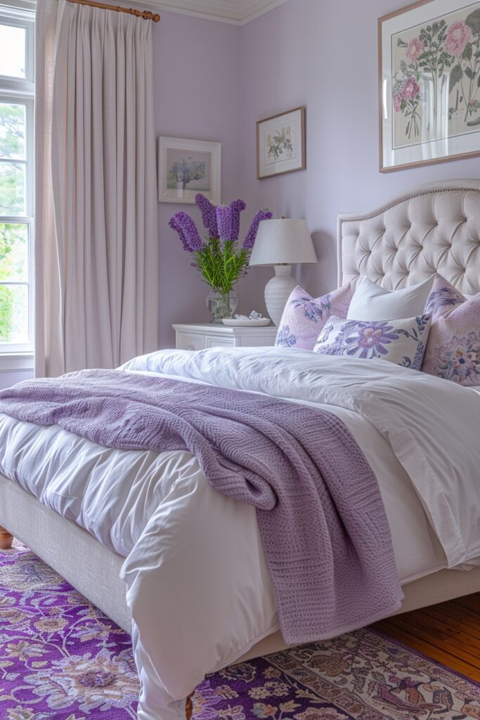 Calming Color Palette Guest Room