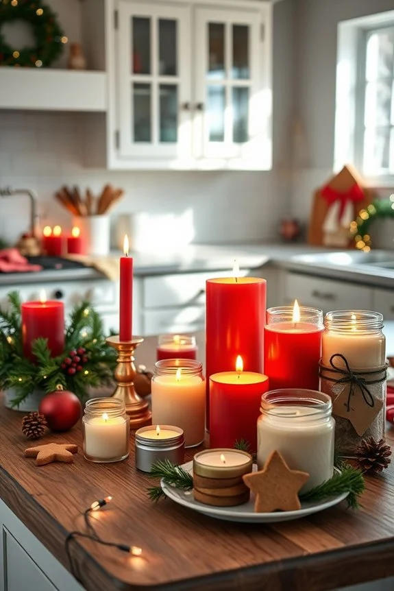 holiday scented candles