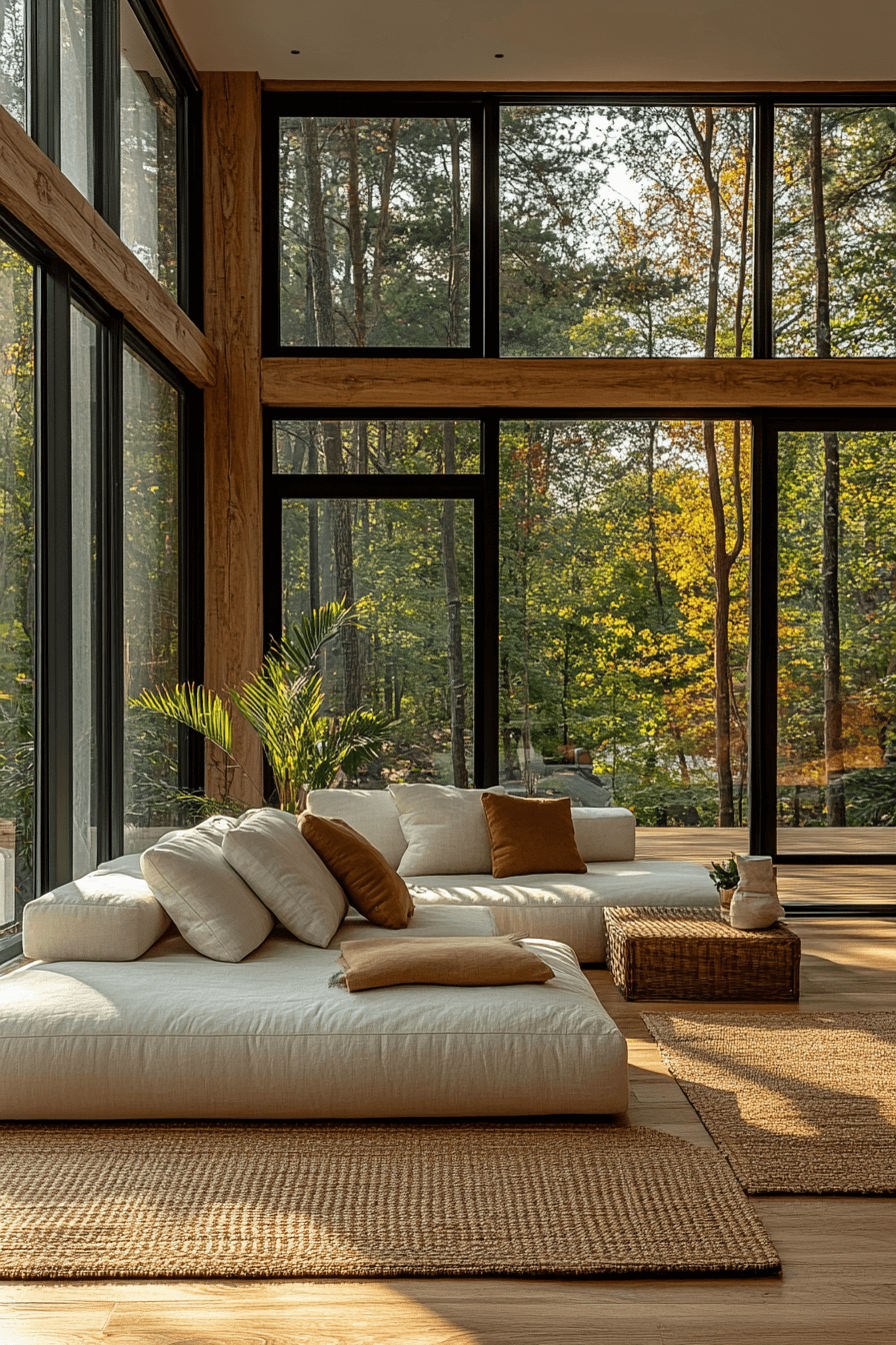 Modern minimalist house interior living rooms