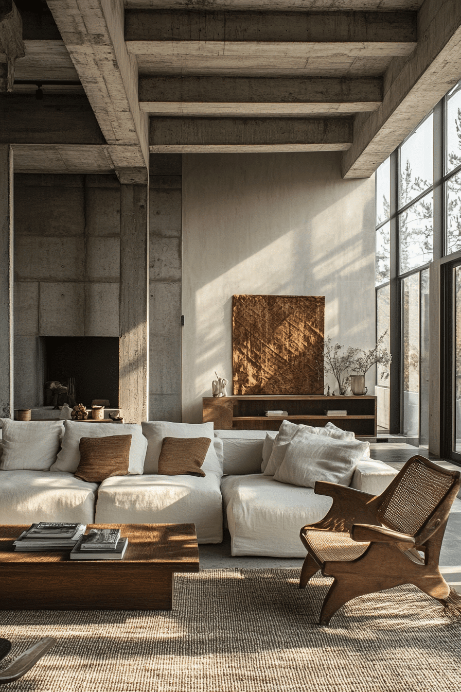 Modern minimalist house interior living rooms