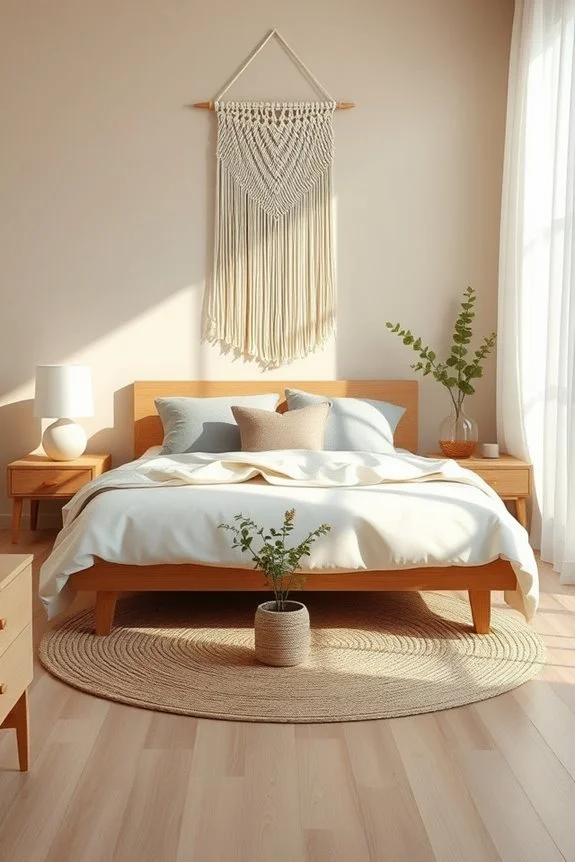 neutral tones for calming bedroom