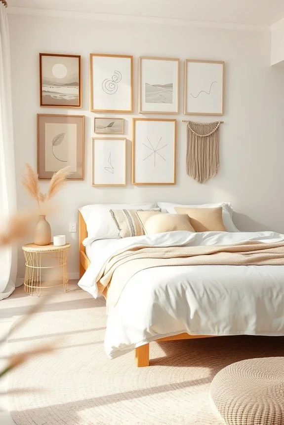 eclectic gallery wall