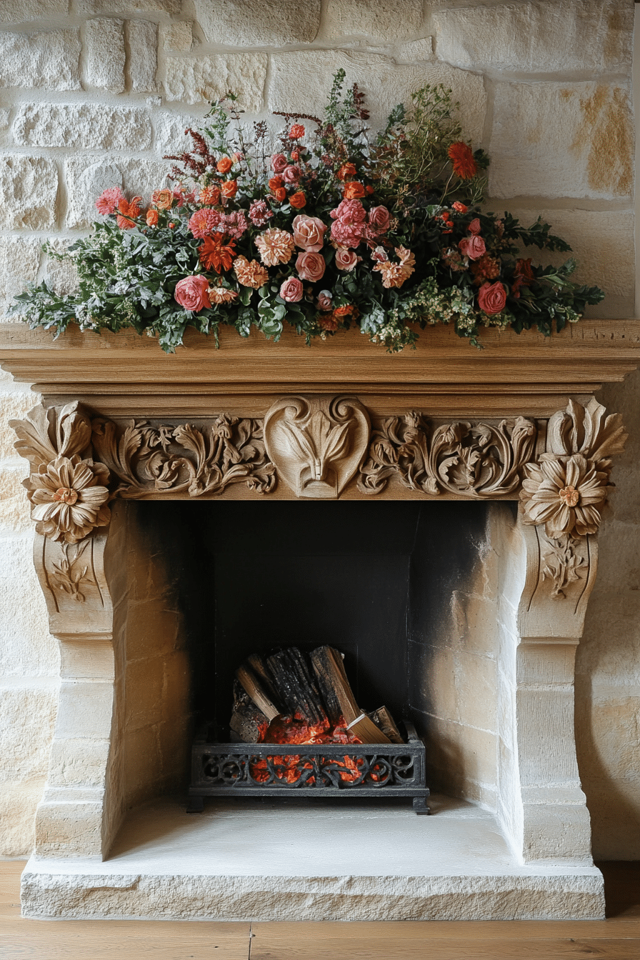 French Provincial Fireplace