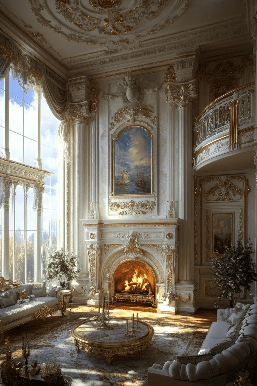 Neoclassical Elegance Fireplace