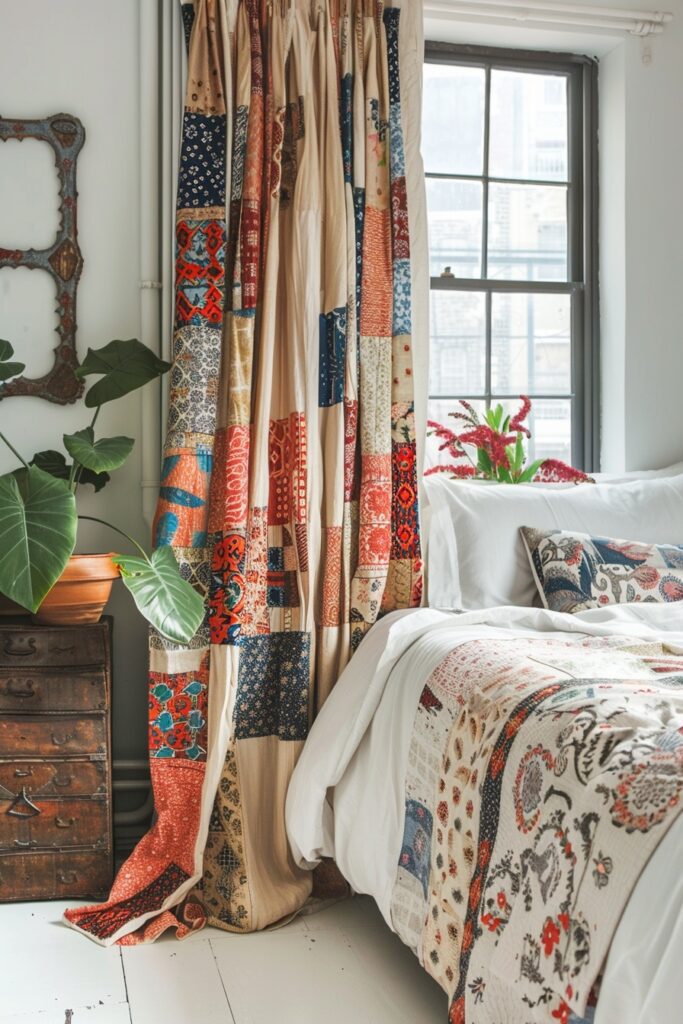 Upcycled Kantha Curtains