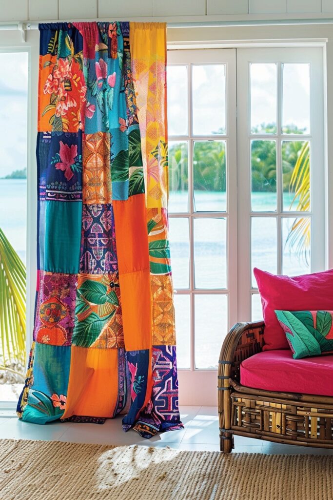 Tropical Sarong Curtains