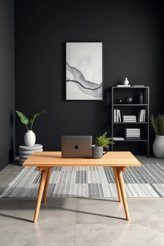 patterned office decor