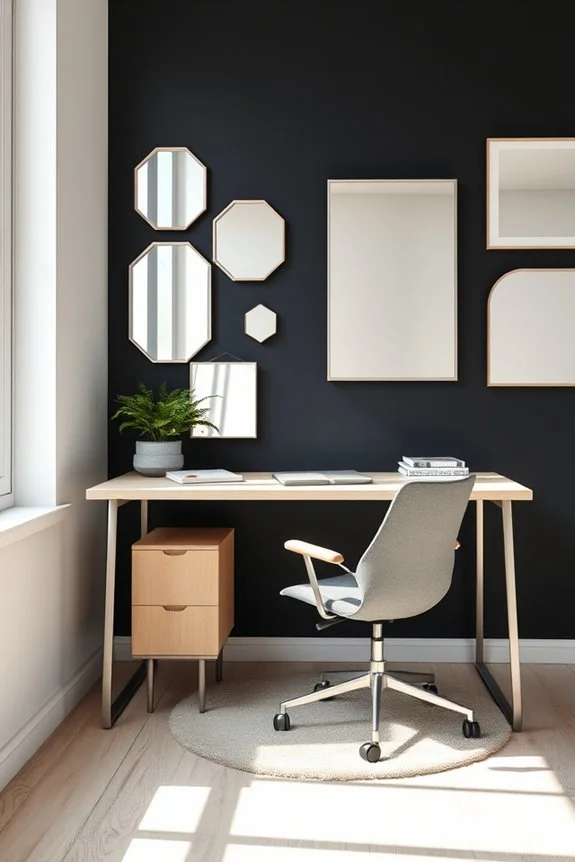 mirrors in office