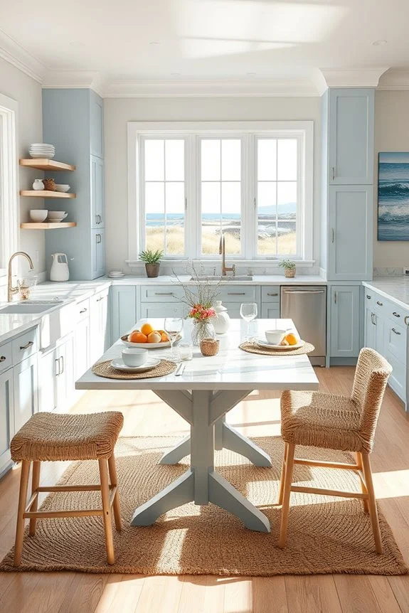 coastal seagrass textile decor