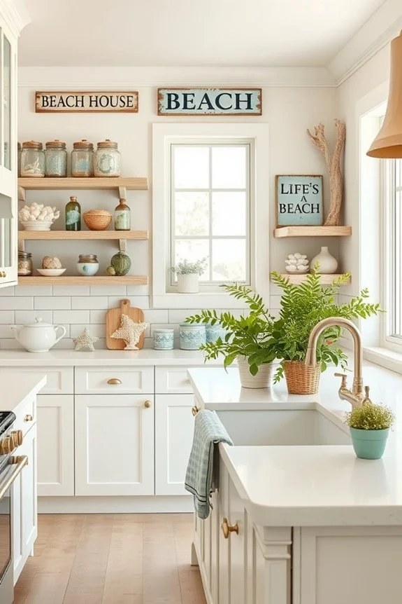 vintage coastal kitchen decor