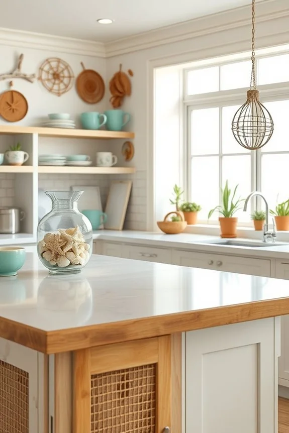 whimsical coastal kitchen decor