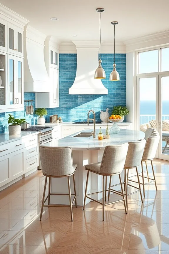 coastal charm with ocean blue