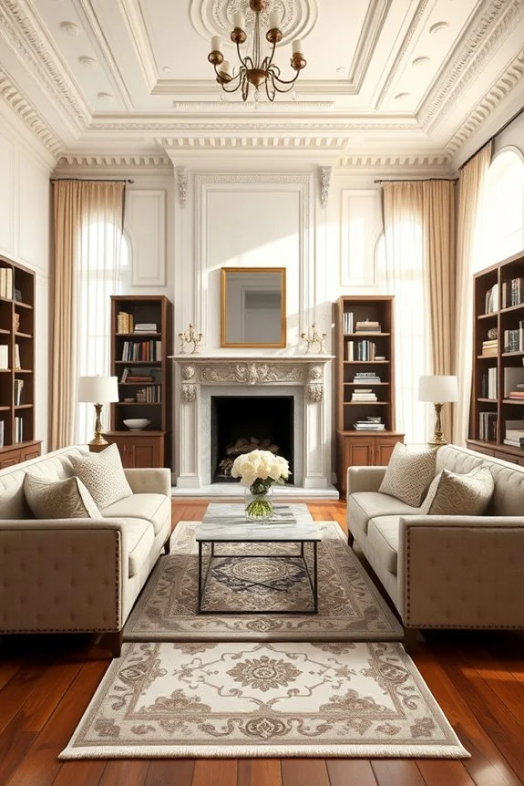 fireplace as elegant focal point