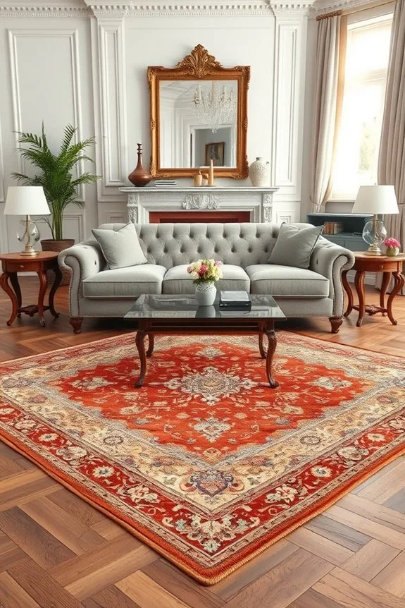warmth through vintage rugs