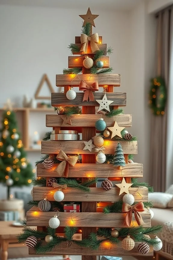 upcycled rustic christmas tree