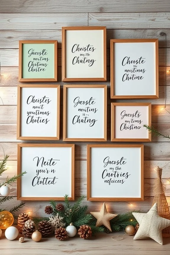 christmas quote wall art