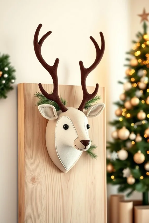 diy festive reindeer heads
