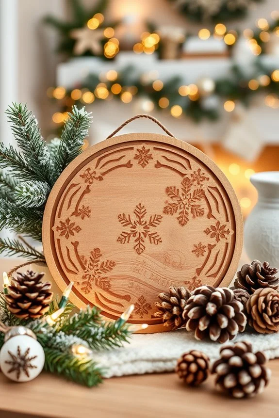 diy christmas plaque decor