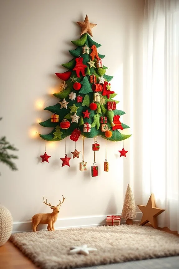 felt christmas tree decor