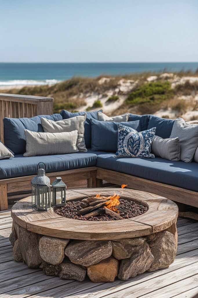 Outdoor Coastal Deck Living