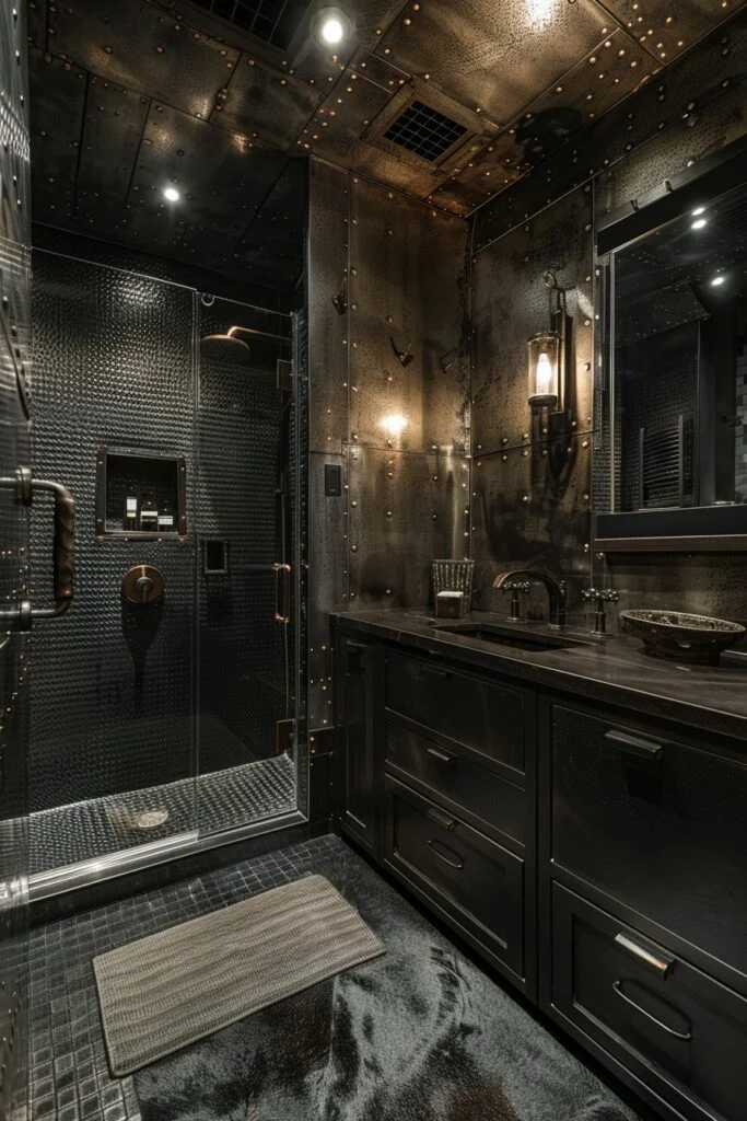 Industrial Black Steel Accents