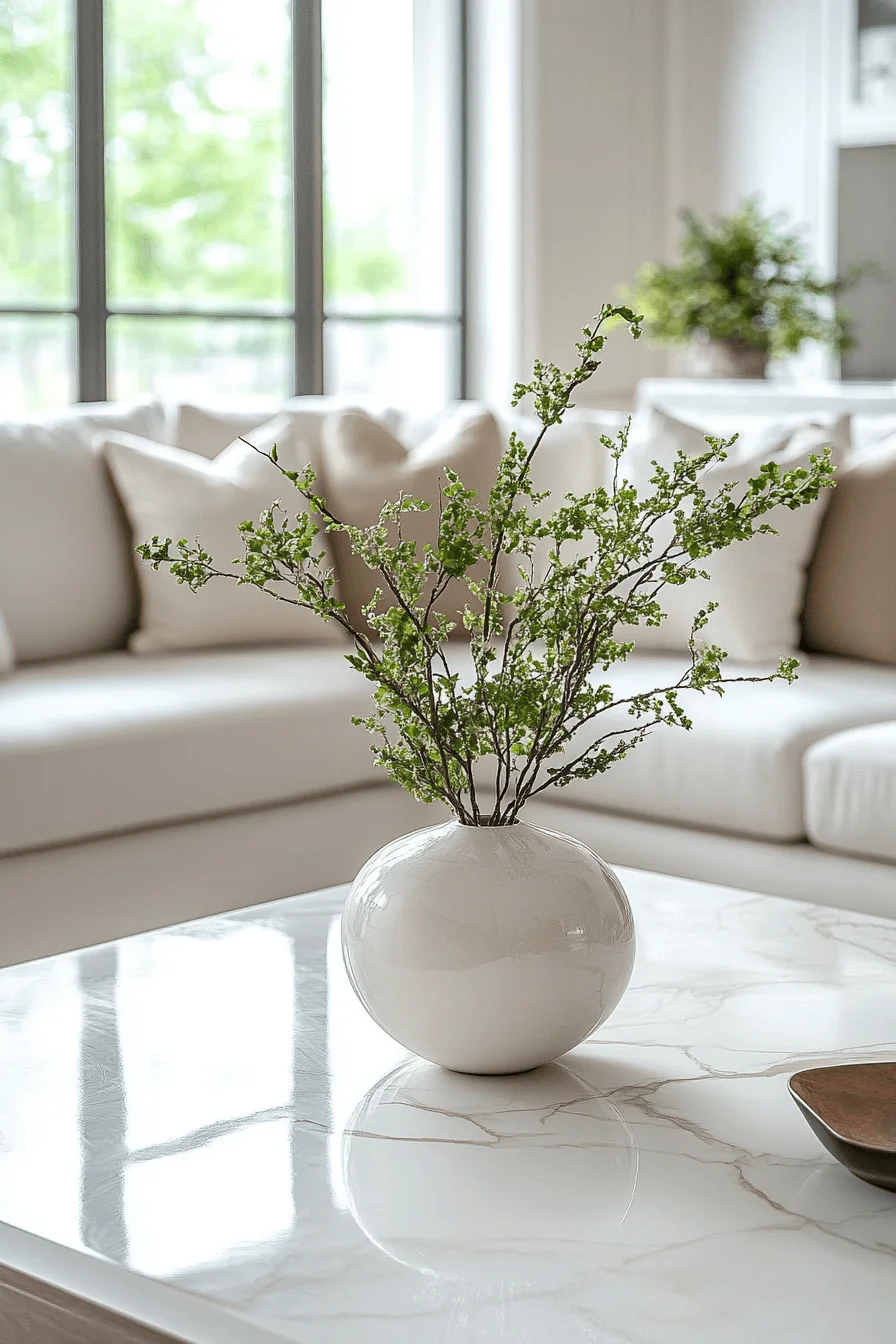 minimalist coffee table decor