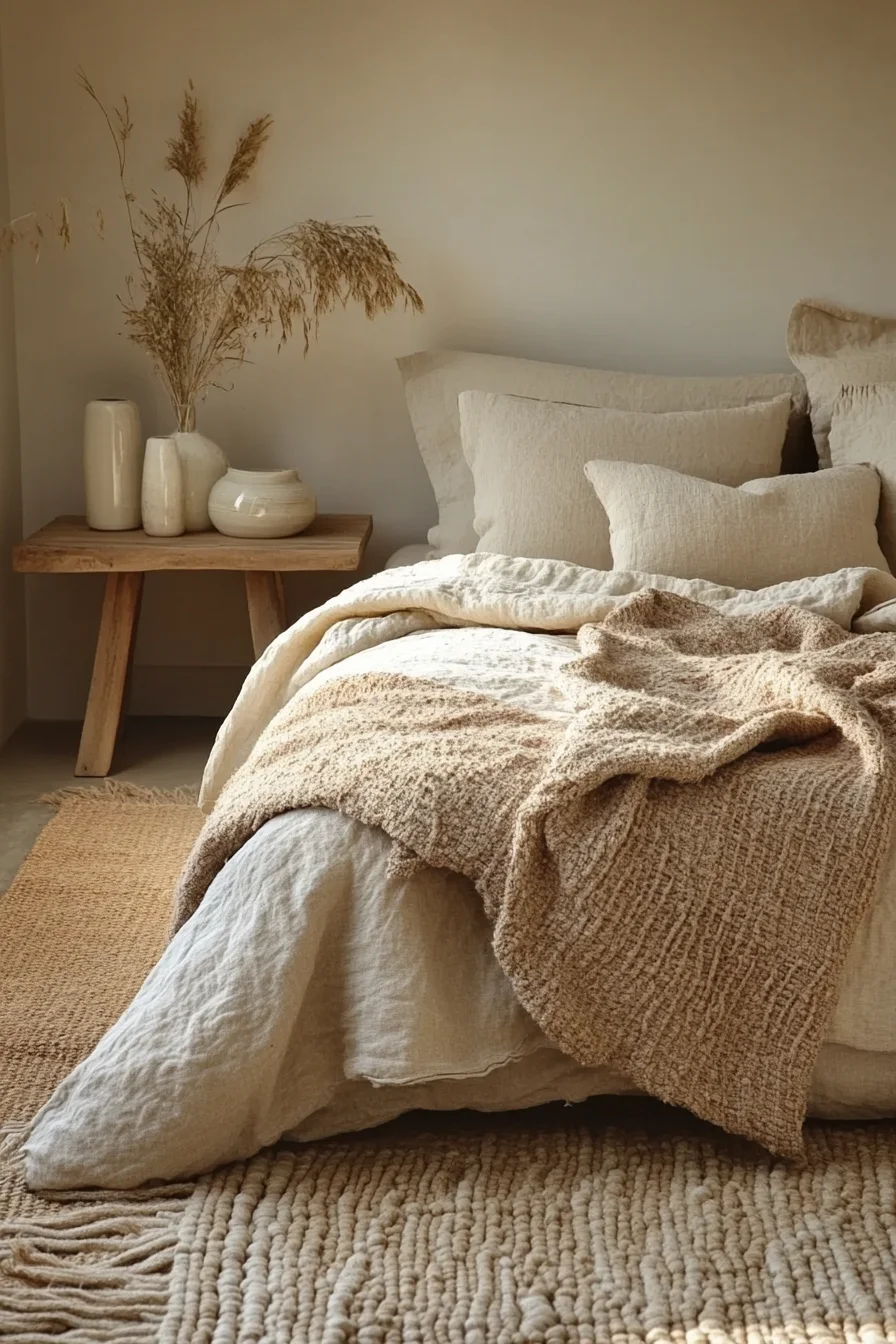 29 Cozy Neutral Bedroom Ideas to Refresh Your Room with Gentle Style cozy neutral bedroom