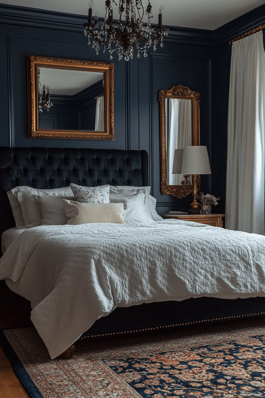 dark feminine bedroom