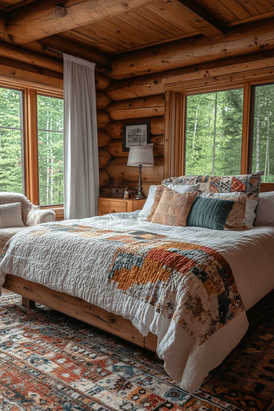 Natural rustic cabin decor