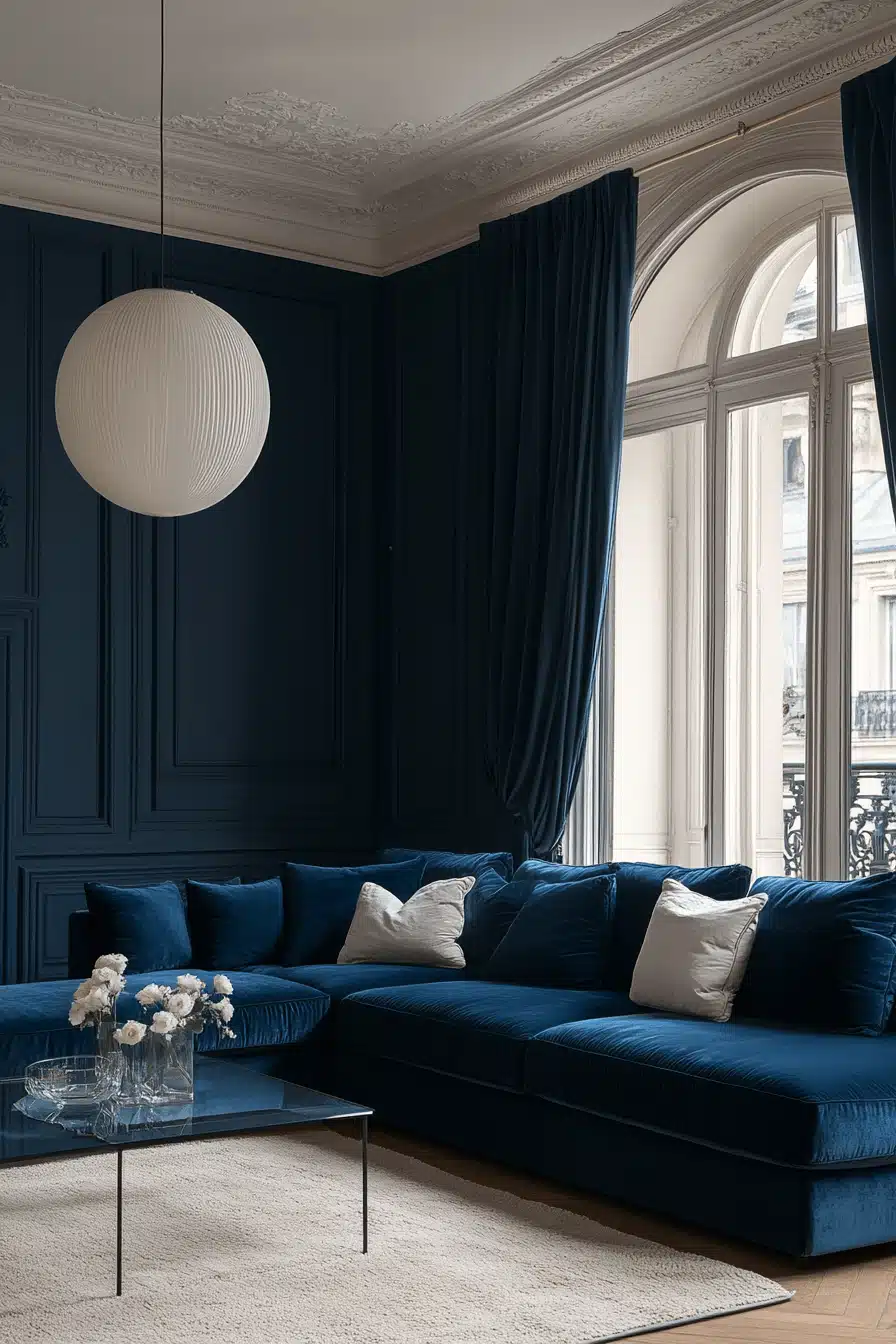 modern victorian living room