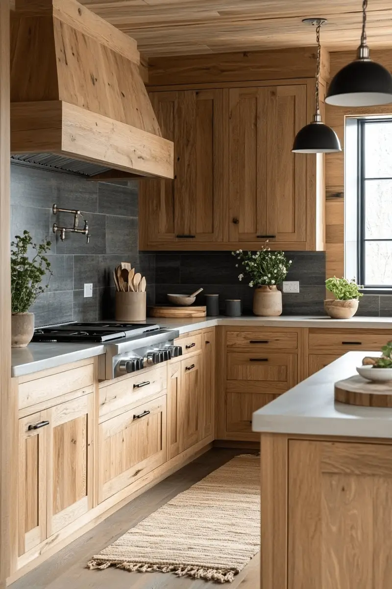 Raw Natural Oak Kitchen Cabinets raw natural oak kitchen cabinets