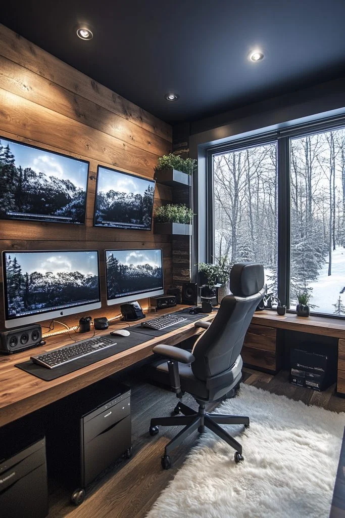 Tech-Savvy Efficient Compact Office