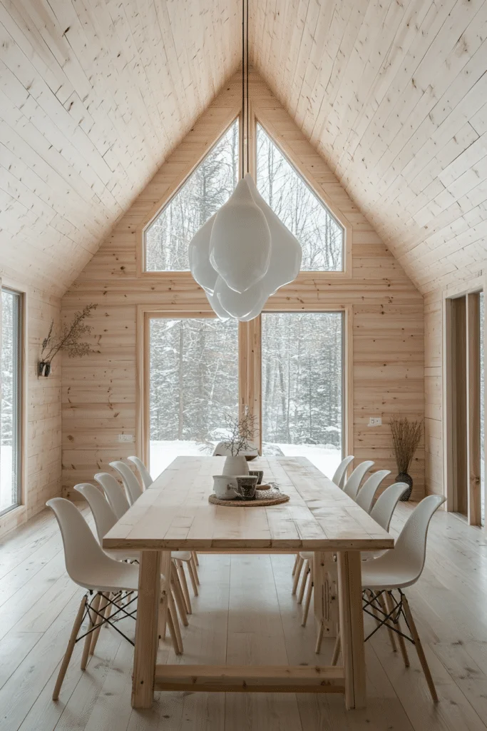 Glacier-Toned Dining Room