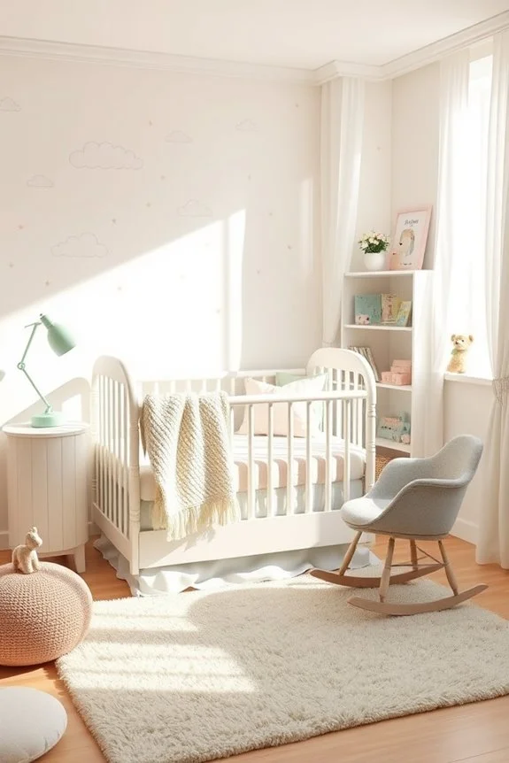 tranquil pastel nursery