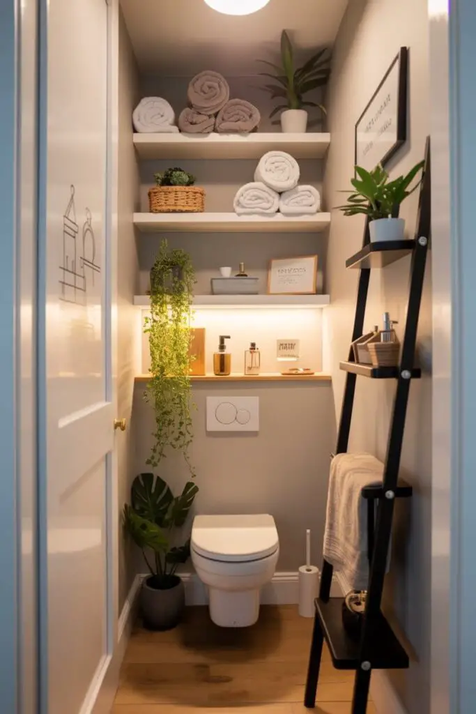 Year-Round Space-Saving Ideas for Small Bathrooms in Family Homes 1 Master Vertical Storage to Expand Your Space