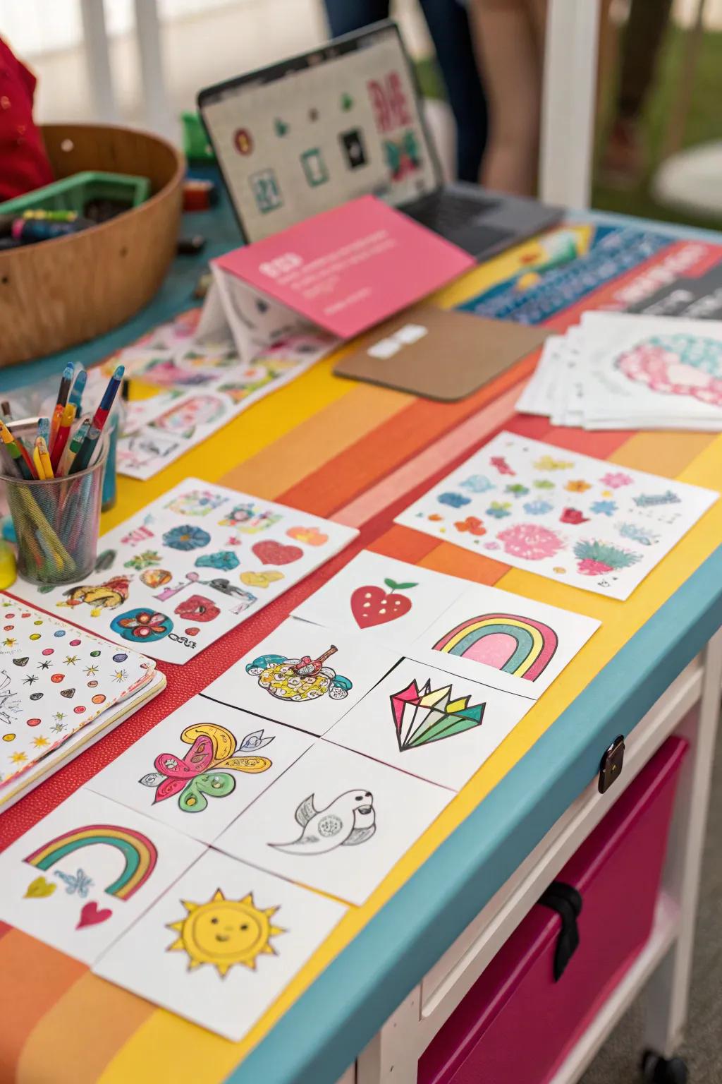 Temporary tattoos for Easter egg surprises.