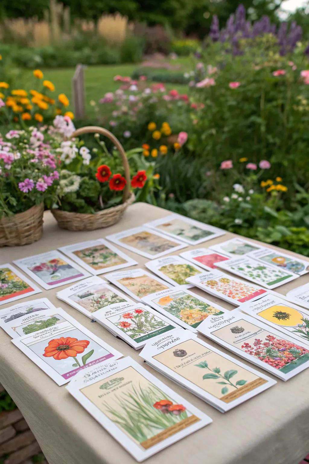 Seed packets for young gardeners.