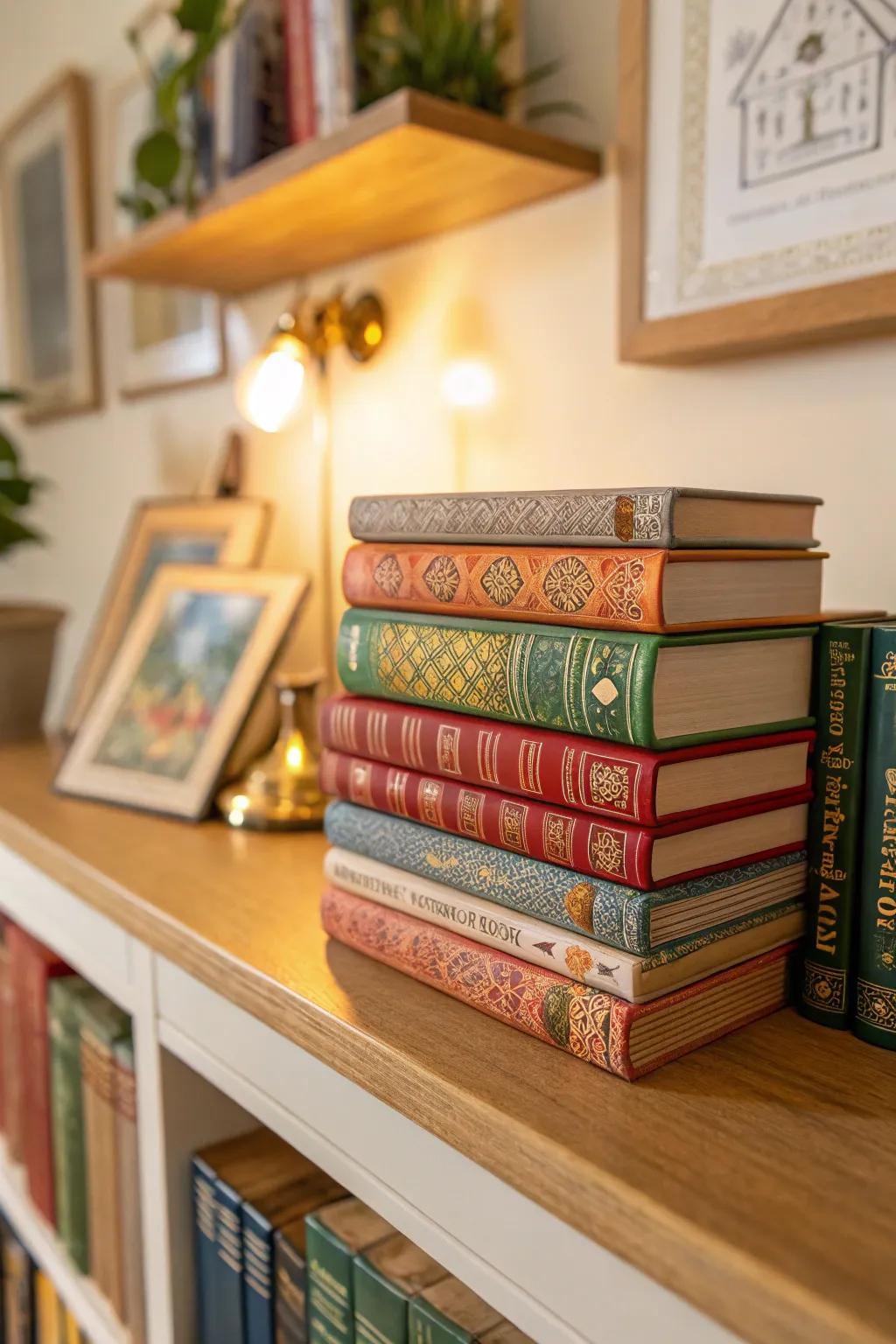 Miniature books for young readers.