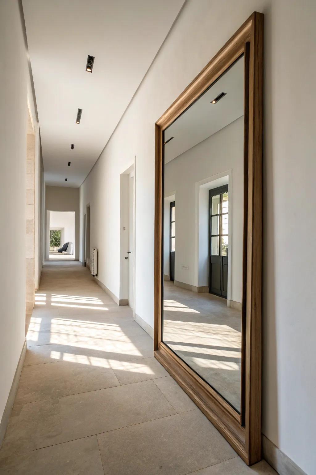 Frameless mirrors offer a clean, modern aesthetic.